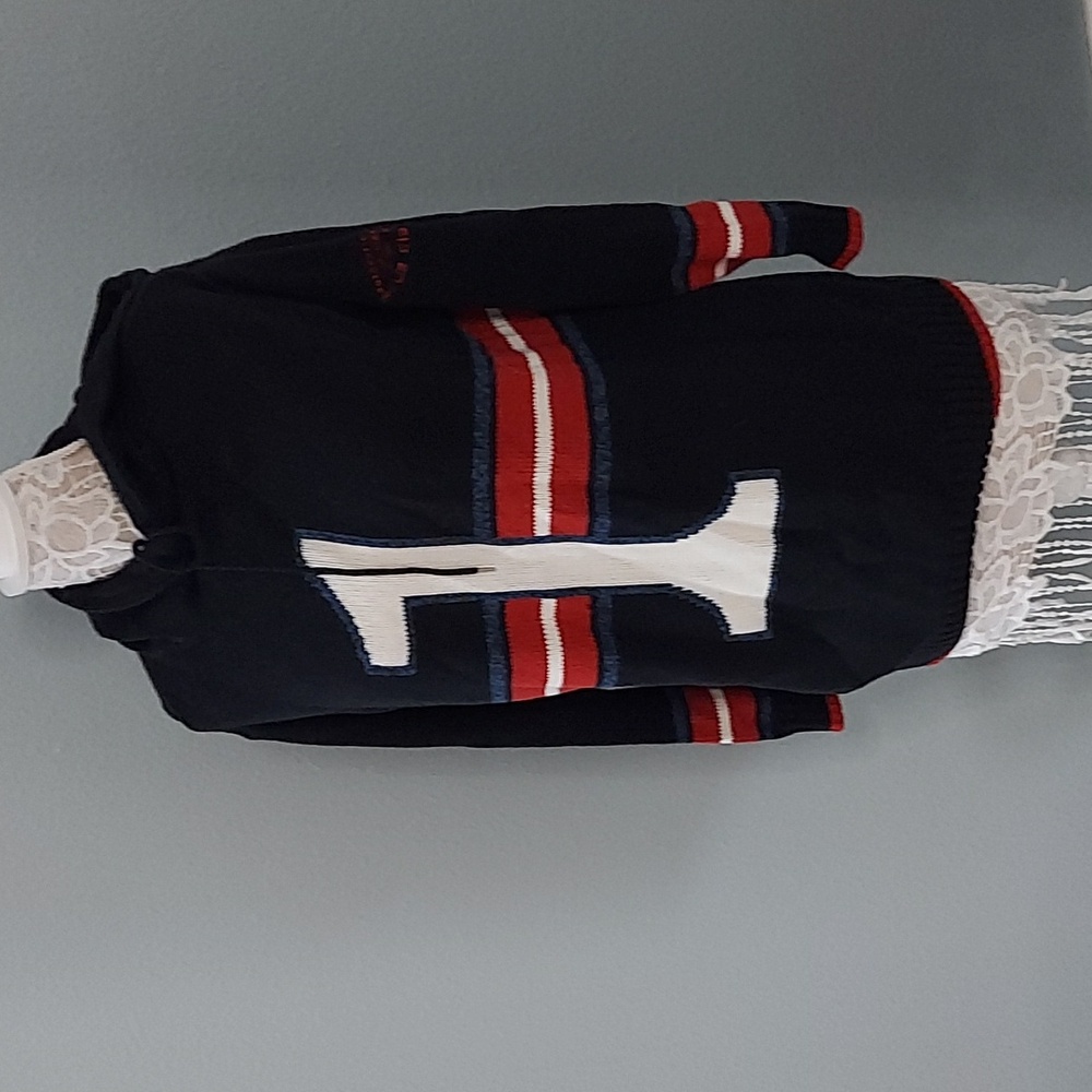 Lizwear Liz Claiborne 100% cotton jersey design hooded sweater size M